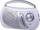 Radio portabel Trevi RA 764, AM/FM, dalje për kufje, gri
