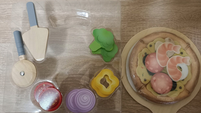 Set loje kuzhine Hape Kitchen Perfect Pizza, 2 në 1 furrë dhe kuti për dërgim pice, 29 pjesë, shumëngjyrësh