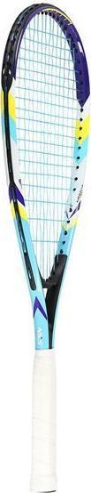 Set raketa speedminton NILS NRS001, 2 raketa, 3 volantë, blu