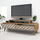 Komodë TV Hommy Craft City, 140x48.8x41.8cm, dru arrë, e bardhë