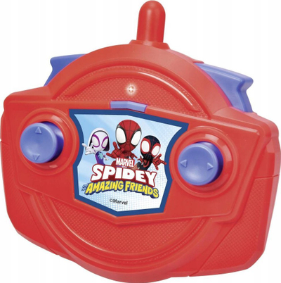 Makinë lodër me telekomandë Dickie Toys Spidey Web Racer, 1:18, elektrike, e kuqe blu