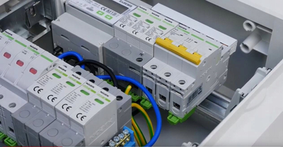 Kuti shpërndarëse murale Noark PNS 4x18T, 4x18 module, IP40, gri