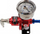 Rregullator presioni karburanti D1Spec D, universale, me manometër, i kuq