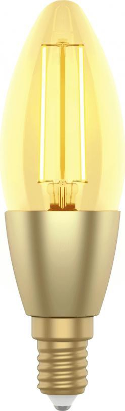 Llambë smart Philips WiFi LED Filament, E14, 4.9W, ngjyrë e artë