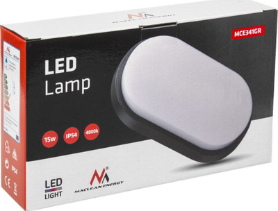 Llambë tavani Maclean MCE341 GR, LED, IP54, gri