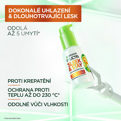 Serum për flokë Garnier Fructis Keratin Sleek (Heat-Activated Serum), 50 ml