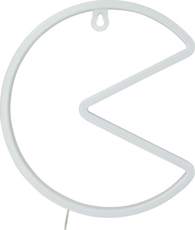 Dritë murale Pac Man LED Neon për mur, 21.5 cm, me USB, e verdhë