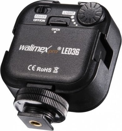 Dritë video LED Walimex Pro LED36, 36 LED, me dritë që rregullohet, e zezë
