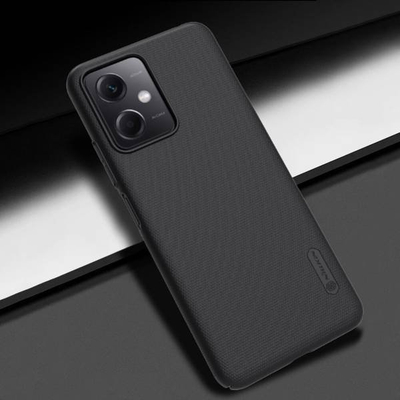 Kapak telefoni Nillkin Super Frosted, për Xiaomi Redmi Note 12 5G dhe Poco X5 5G, polikarbonat, i zi