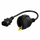 Kabllo rryme PowerWalker 91015003, 0.2 m, prizë C14 në CEE 7/3, i zi
