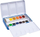 Ngjyra uji në pjatëza Kreul Watercolors In Pans, set 12 copë, kuti metalike, shumëngjyrëshe