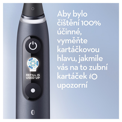 Brushë elektrike e dhëmbëve Oral B iO8 Onyx kOBR127, e zezë