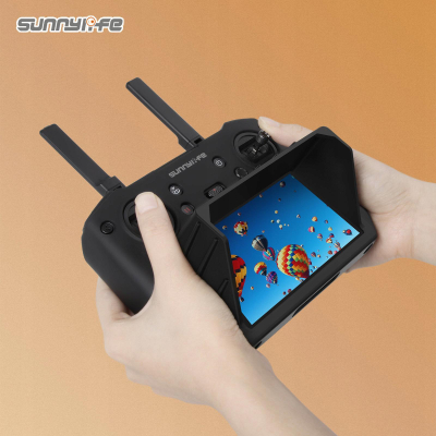Kapak silikoni Sunnylife me sunhood për kontrollorin DJI RC Pro, ngjyrë e zezë