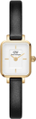 Orë dore për femra Daniel Wellington Quadro Mini DW00100729, e zezë/artë