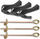 Set spirancash lidhëse për trampolinë Neo-Sport, 31x13x7.5cm, 1.6kg /1.8kg, ngjyrë e artë