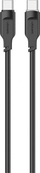 Kabllo USB Usams Lithe Series, USB C me USB C, 1.2 m, 100W, e zezë
