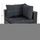 Set dhome dite Gren Polymorphic HM6091, 7 pjesë, ratan sintetik, antracit