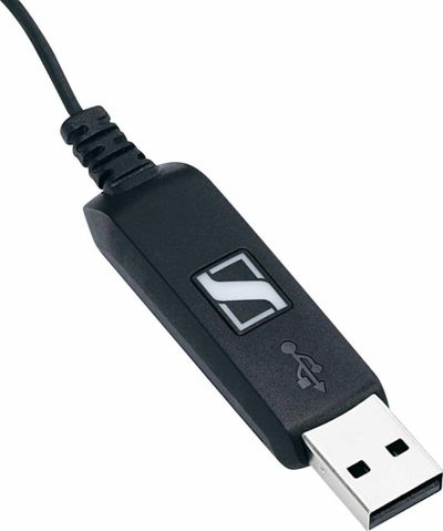 Kufje me mikrofon Sennheiser PC 8 USB, të zeza