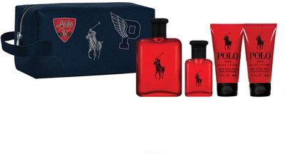 Set parfumi Ralph Lauren Polo Red, 4 pjesë, për meshkuj, i kuq