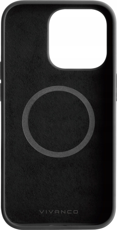 Kuti mbrojtëse Vivanco Mag Hype për iPhone 14 Pro Max, silikoni, MagSafe, e zezë
