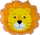 Balon folie Godan Lion, 43 cm, shumëngjyrësh