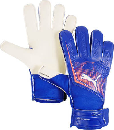Doreza portieri Puma Ultra Play RC 41952 01, latex 2mm, mbyllje me Velcro, blu