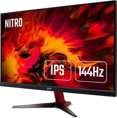 Monitor Acer Nitro VG252QPbmiipx, 24.5'', 1920 x 1080 (FullHD), i zi / i kuq