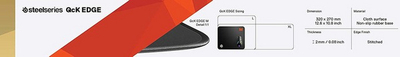 [OUTLET] Mauspad SteelSeries QcK Edge M, II