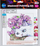 Set mozaiku me diamant Diamond Mosaic Center 5D Cat and Flowers, 20x20cm, shumëngjyrësh