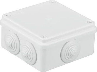Kuti elektrike hermetike Pawbol S-BOX 036, 80x80x40mm, 6 dalje, gri