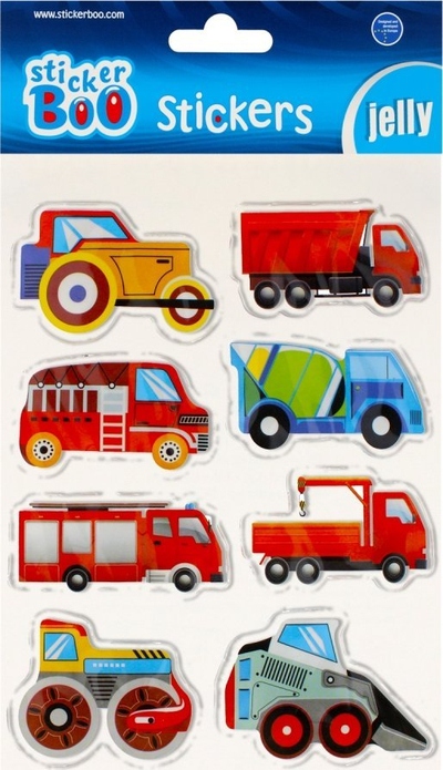 Stickers Sticker BOO Cars, set xheli 8 copë, shumëngjyrëshe