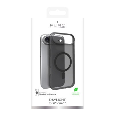 Mbulesë telefoni Puro Protective Case për iPhone 17 Pro, TPU, e përshtatshme për MagSafe, e zezë