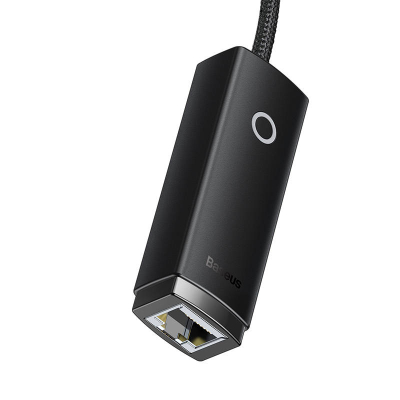 Adapter USB C në RJ45 Baseus WKQX000201, 100 Mbps, i zi