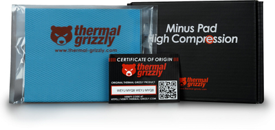 Pad termik Thermal Grizzly Minus Pad HC, 120 x 100 x 5 mm, set 2 copë, gri