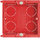 Kuti elektrike Legrand 080141, për mure betoni, 71x71x43mm, e kuqe