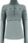Pulovër leshi për gra Kari Traa Vilma Half Zip, 100% merino, me mëngë të gjata, jeshile