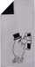 Peshqir banjoje Moomin Moominpappa, 70x140cm, pambuk organik, gri