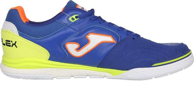 Këpucë futsalli Joma Top Flex Rebound 23 Indoor, burra, lëkurë, blu me jeshile fluor