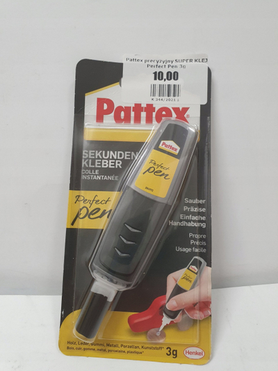Super ngjitës Henkel Super Glue Perfect Pen, 3g, i tejdukshëm