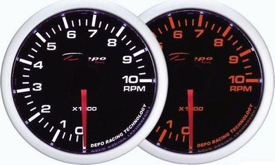 Takometër Depo Wa, 60mm, 10000 RPM, i zi