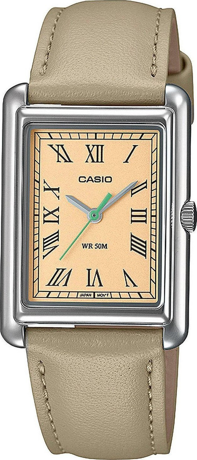 Ora dore Casio LTP-B165L-5BVEF, quartz, lëkurë, argjendi
