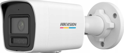 Kamerë sigurie IP Hikvision DS-2CD1027G2H-LIU, 2MP ColorVu, lentë fikse 2.8mm, e bardhë