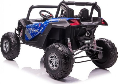 Makinë elektrike për kalamaj UTV MX, 2 motorë, deri 8 km/h, blu Spider