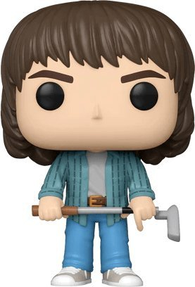 Figurine Funko POP TV Stranger Things Jonathan Byers me shkop golfi, vinil koleksionar, shumëngjyrëshe