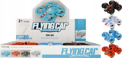 Играчка автомобил дрон Mega Creative Flying Car, 13cm, повлечи наназад, шарен