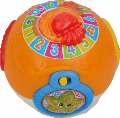 Top lodër Smily Play Ocean Ball of Fun, me drita edhe muzikë, shumëngjyrësh