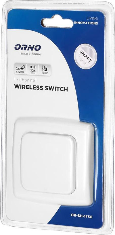Çelës smart Orno OR-SH-1750, montim sipërfaqësor, 1 kanal, i bardhë
