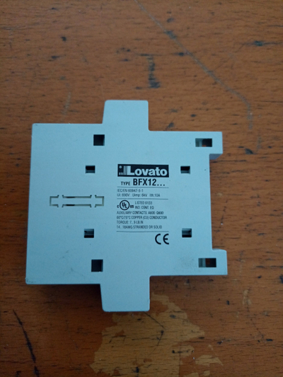 Kontaktor ndihmës Lovato BFX1202, 2NC, 10A, i bardhë