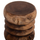 Tabure cilindrike BELLOWS HM9910, dru masiv suar, 40x45 cm, natyral
