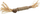 Lodër për mace Trixie Matatabi Stick With Tassels, 24 cm, materiale natyrale, kafe